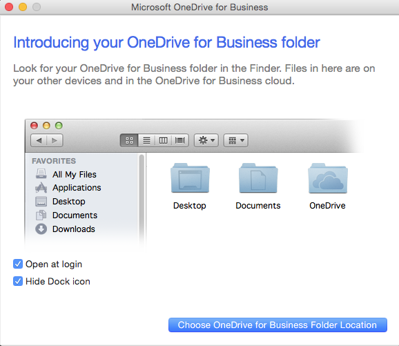 onedrive for business osx